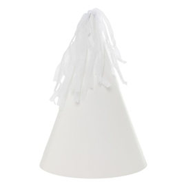Five Star Party Hat With Tassel Topper White 10/ Pack