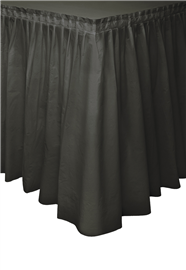 Table Skirt Plastic Black