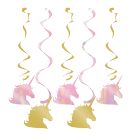 Unicorn Sparkle Party Dizzy Danglers 5/ Pack