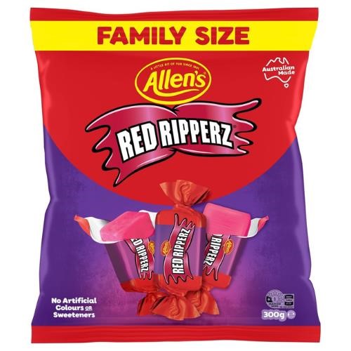 Allens Red Ripperz Family Size 300g