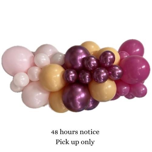 Balloon Arrangement 194 Garland Peach  Pink