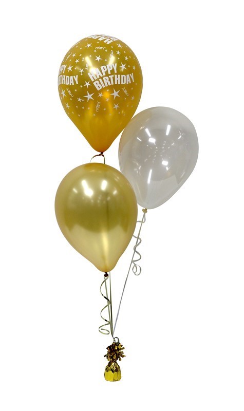 Balloon Arrangement Happy Birthday 3 Balloons 158