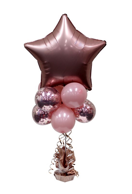 Balloon Arrangement Star Tall Topiary With Foil 124