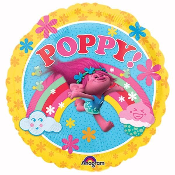 Balloon Foil 17 Trolls Poppy Uninflated