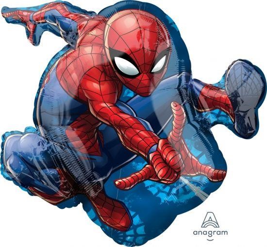 Balloon Foil 17 X 29 Spiderman Animated Uninflated