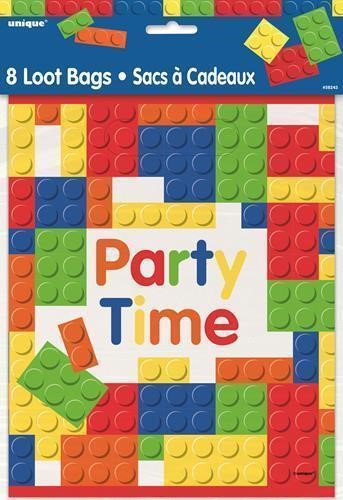 Building Blocks Loot Bags 8 Pack