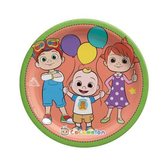 COCOMELON PAPER PLATE 7INCH 8PK 543258