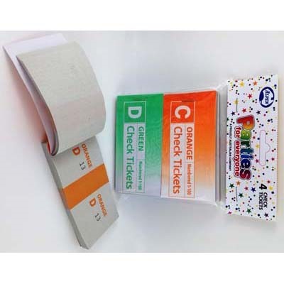 Check Raffle Ticket Book 4 Pack