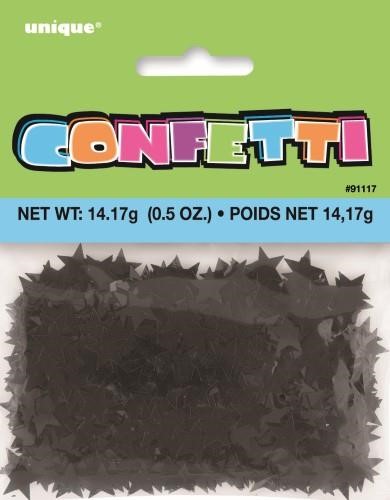 Confetti Stars Black 14G