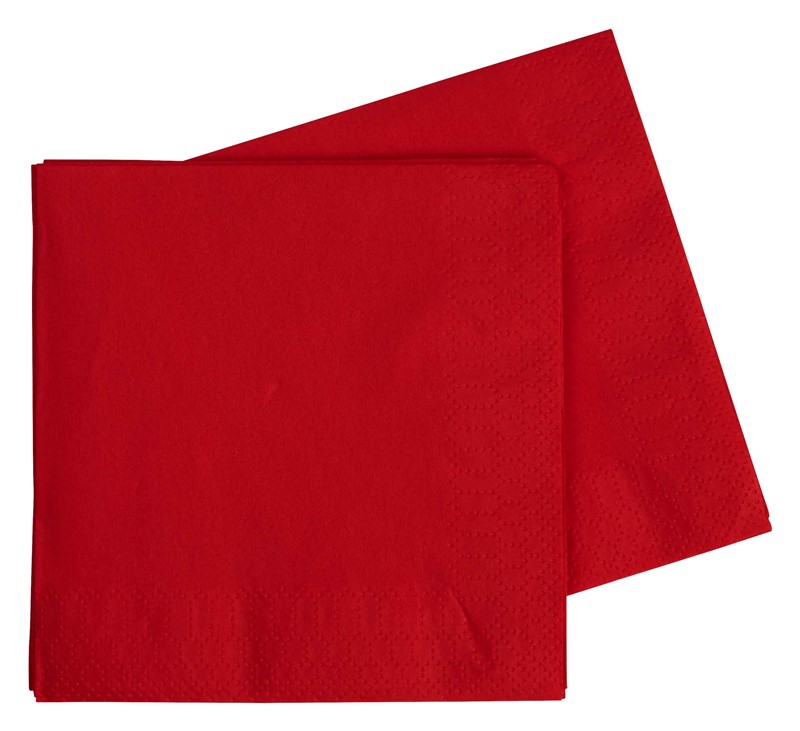 Five Star Napkins Cocktail 2Ply Apple Red 40 Pack