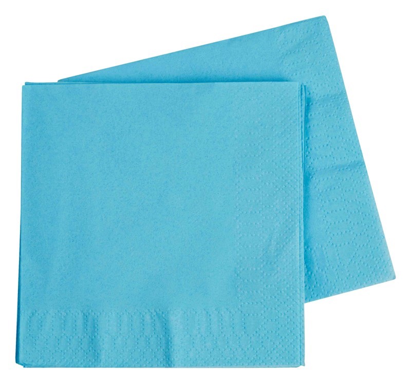 Five Star Napkins Cocktail 2Ply Pastel Blue 40 Pack