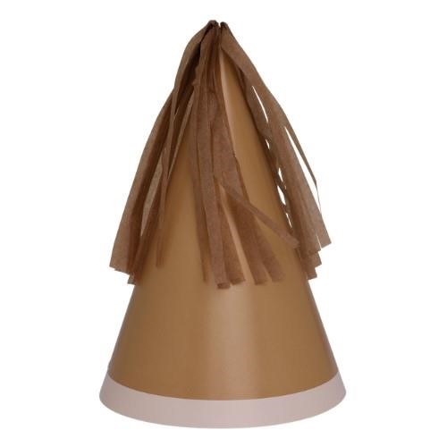 Five Star Party Hat With Tassel Topper Acorn 10 pack