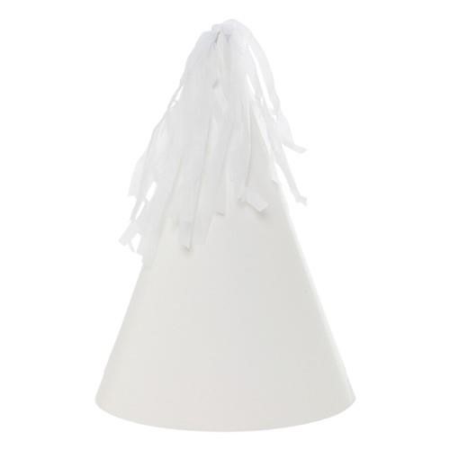 Five Star Party Hat With Tassel Topper White 10 Pack