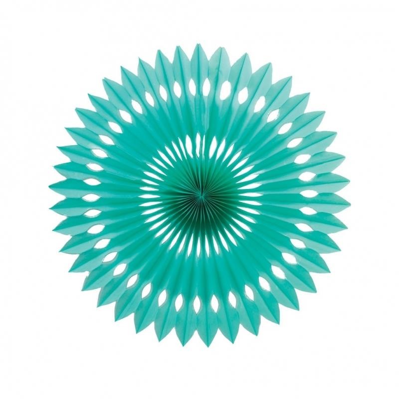 Hanging Fan Classic Turquoise 24Cm