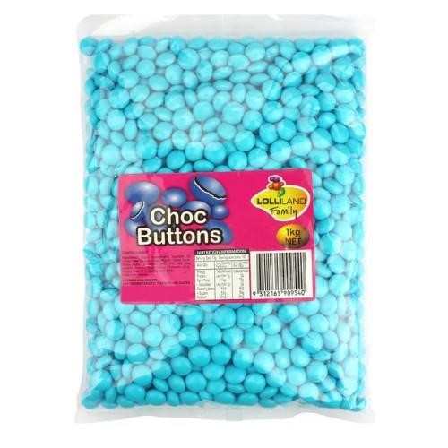 Lolliland Choc Buttons Blue 1kg