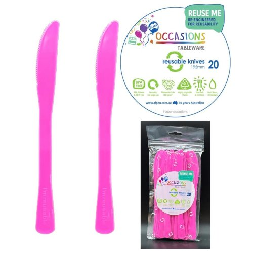 Magenta Knife 20 Pack