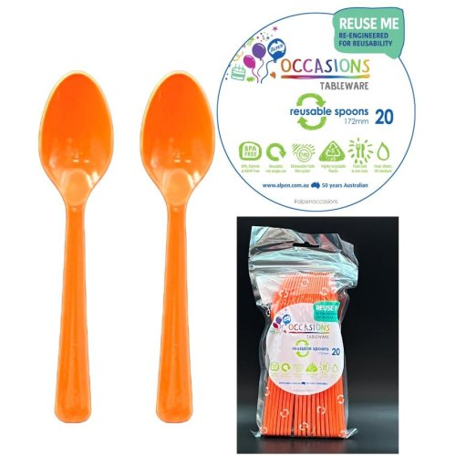 Orange Spoon 20PK
