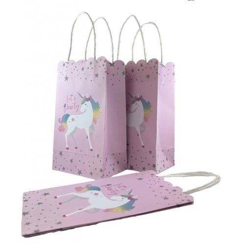 Paper Bag Pink Unicorn 5PK