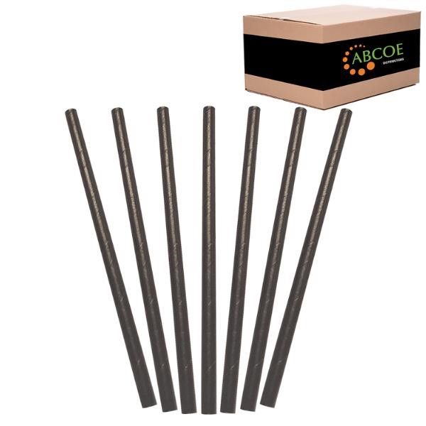 Paper Straws Cocktail Black 2500CTN