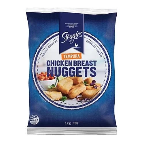 Steggles Chicken Breast Nuggets Tempura 1kg