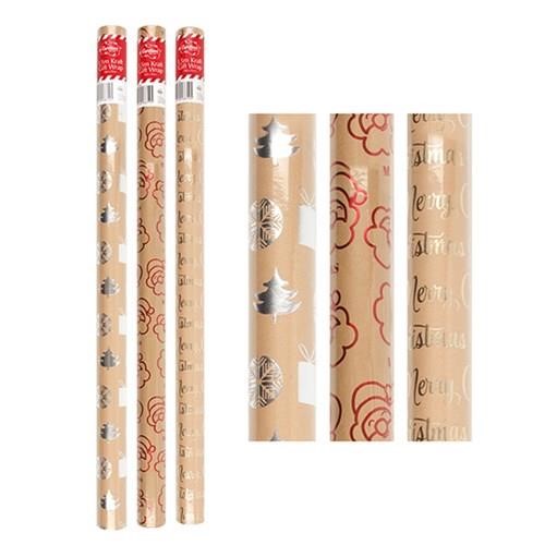 Xmas Gift Wrap Foil 15M x 70CM
