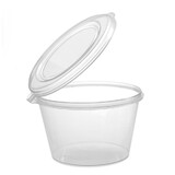PORTION SAUCE CUP W/HINGED LID 75ML 50/PK 