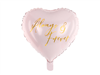 BALLOON FOIL 18 HEART CURSIVE ALWAYS AND FOREVER UNINFLATED