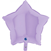 BALLOON FOIL 18 STAR MATTE LILAC UNINFLATED