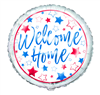 BALLOON FOIL 18 WELCOME HOME RED WHITE BLUE UNINFLATED