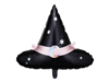 BALLOON FOIL 19 HALLOWEEN BLACK WITCH HAT UNINFLATED