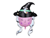 BALLOON FOIL 34 HALLOWEEN IRIDESCENT WITCH 26142