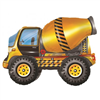 BALLOON FOIL STANDING AIRZ CEMENT MIXER 211211