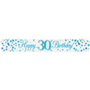 BANNER FOIL SPARK FIZZ BLUE HAPPY 30TH BDAY