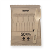 BIOPAK WOODEN FORK PACK 50PK