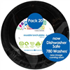 BLACK ROUND LUNCH PLATE 20PK ALP