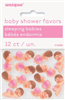 Baby Shower Sleeping Baby With Pink Diaper 12 Pack