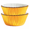 Baking Cups Mini Gold 75Pk