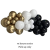 Balloon Arrangement 193 Garland Black  Gold