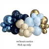 Balloon Arrangement 197 Garland Blue  Gold