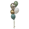 Balloon Arrangement Neutral Green  Gold 212