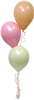 Balloon Arrangement Pastel Girl 3 Balloons 111