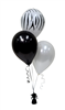 Balloon Arrangement Zebra Print 3 Balloons 177