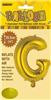 BALLOON FOIL 14 GOLD G  SelfInflating