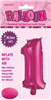 BALLOON FOIL 14 HOT PINK 1  SelfInflating