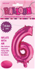 BALLOON FOIL 14 HOT PINK 6  SelfInflating