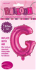 BALLOON FOIL 14 HOT PINK G  SelfInflating