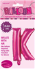 BALLOON FOIL 14 HOT PINK K  SelfInflating