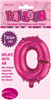 BALLOON FOIL 14 HOT PINK O  SelfInflating