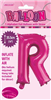 BALLOON FOIL 14 HOT PINK R  SelfInflating