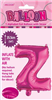 BALLOON FOIL 14 HOT PINK Z  SelfInflating